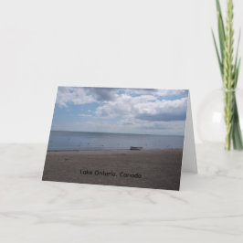 rowboat at Lake Ontario greeting card Kort