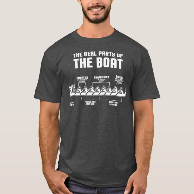 Rowboat Funny Team  I Rowing and Dragon Boat T Shirt (Framsida)