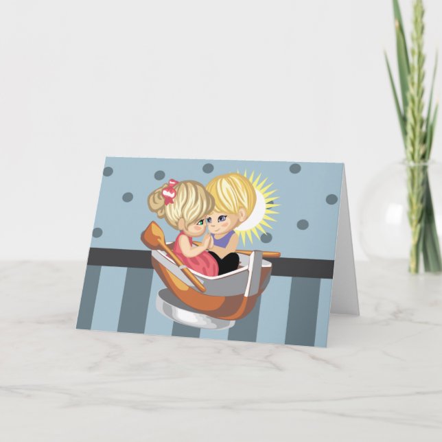 Rowboat-hälsningskort Kort (Framsida)