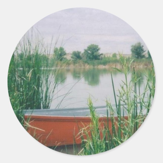 Rowboat Runt Klistermärke (Framsida)