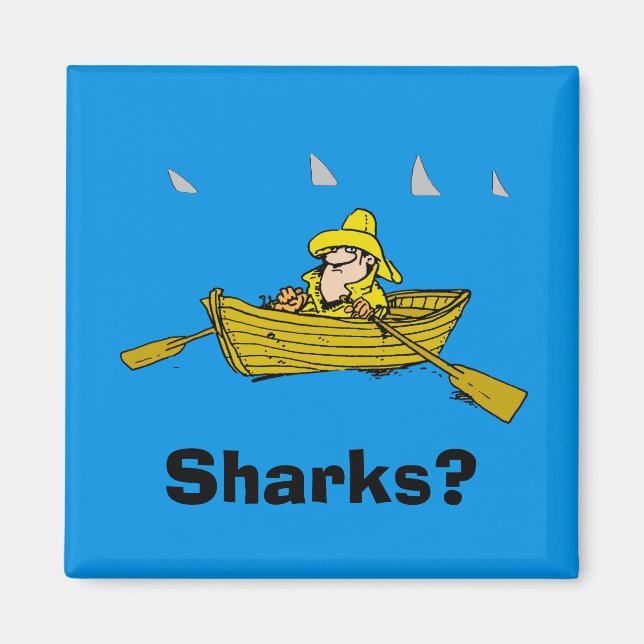 Rowboat & Sharks Magnet (Framsidan)