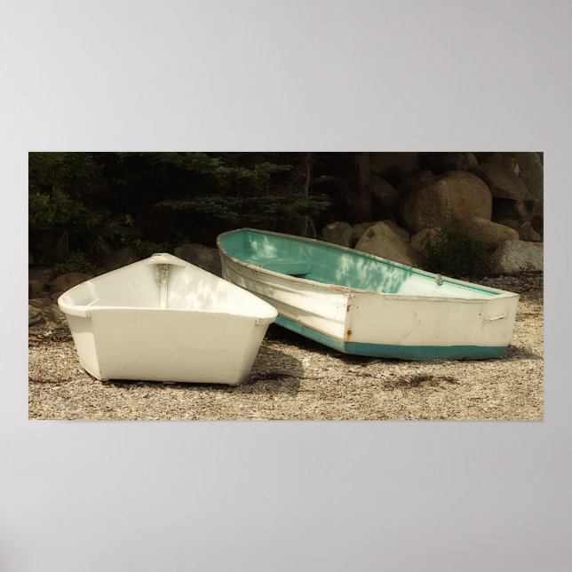 Rowboat Wooden Boats Nautical Poster (Framsidan)