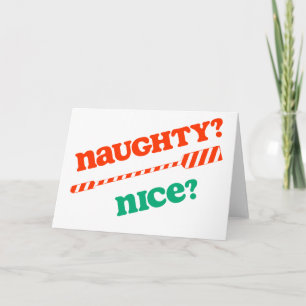 RowChick Jul Naughty OAR trevlig? Helgkort