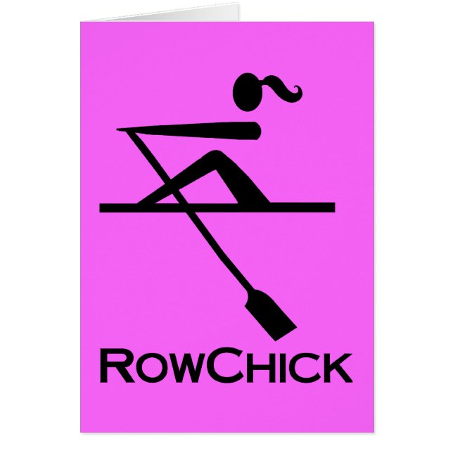 RowChick logotyp Hälsningskort (Framsidan)