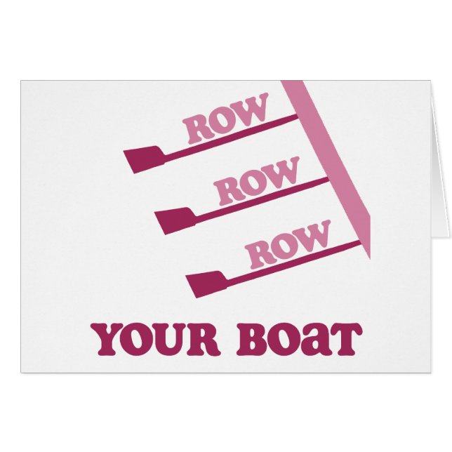 RowChick ror ror ror ditt fartyg Hälsningskort (Framsidan Horizontal)