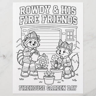Rowdy och Scout Brandstationsträdgårdsdag Målarbil