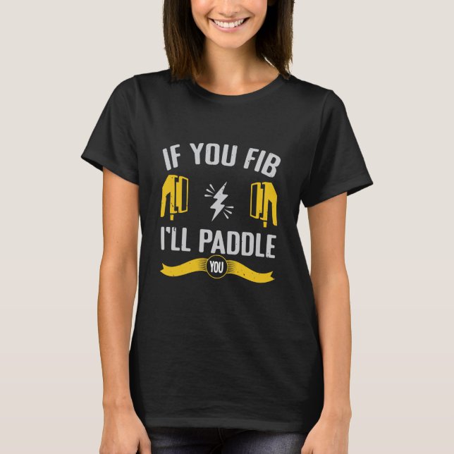 rower paddling saying t shirt (Framsida)