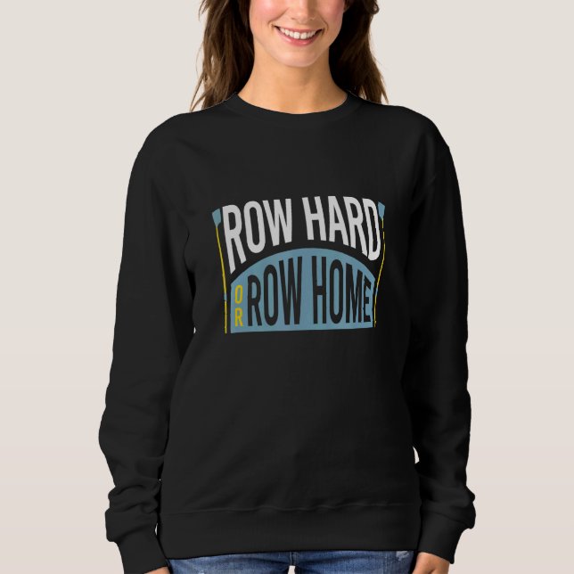 Rower Phrase Crew Rwing T Shirt (Framsida)
