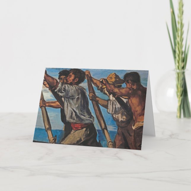 Rowers (av Hans von Marées) Kort (Framsida)