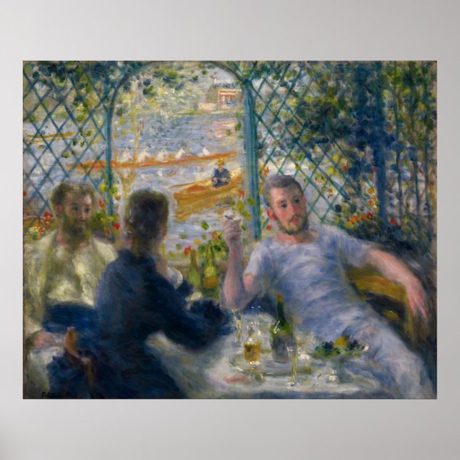 Rowers Lunch av Pierre-Auguste Renoir Poster (Framsidan)
