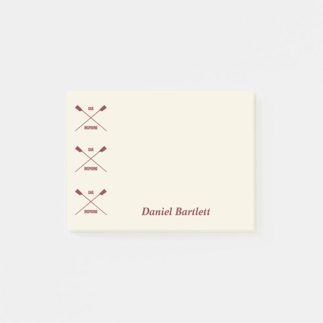 Rowers personlig, örninspirerande krämmaron post-it block (Framsida)