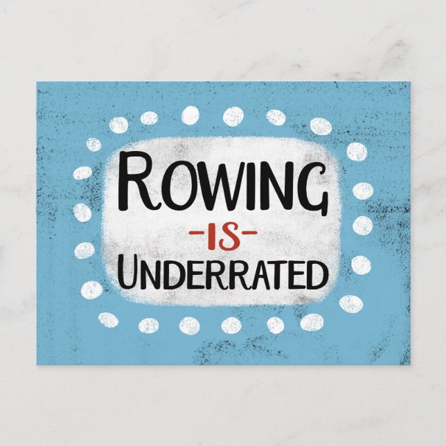 Rowing är underskattat vykort (Framsida)