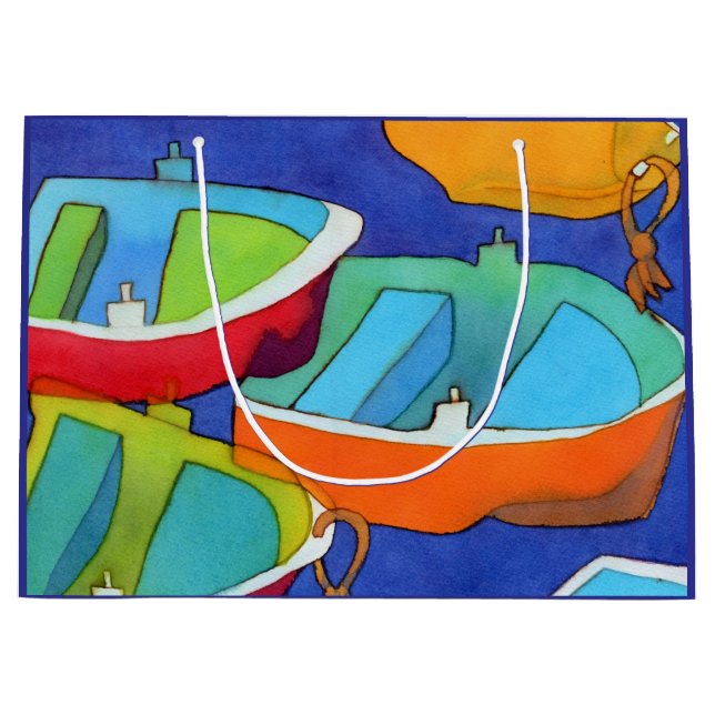 Rowing Boats Gift Bag - Large, Matte (Framsidan)