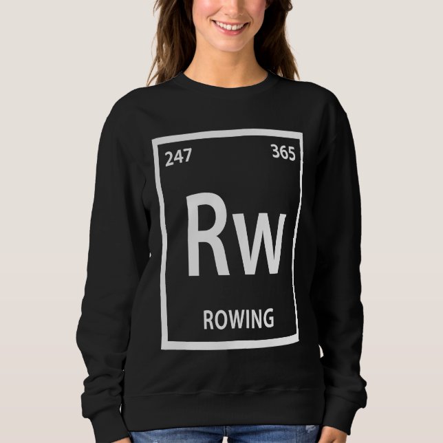 Rowing Element   Chemistry Periodic Table T Shirt (Framsida)