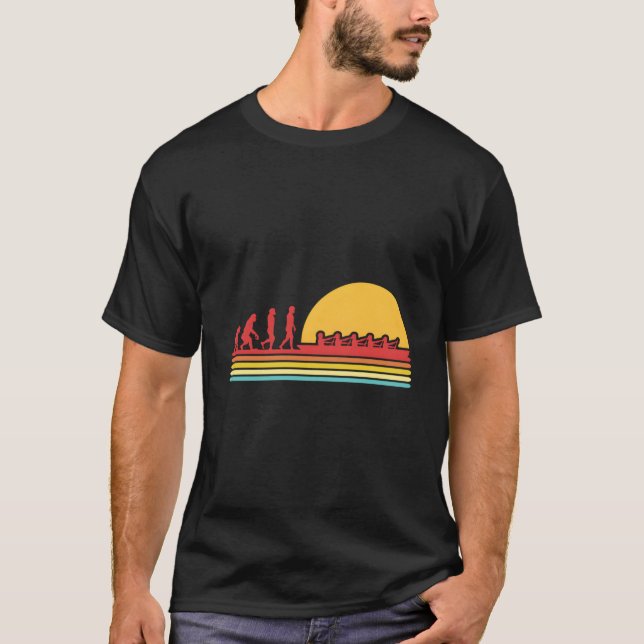 Rowing Evolution Roddbåt Paddling Kanotsegling Kay T Shirt (Framsida)