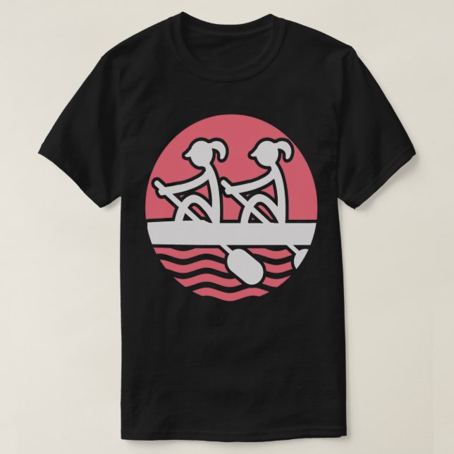 Rowing Girls T Shirt (Design framsida)