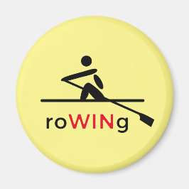RoWINg-gult för motivation Magnet
