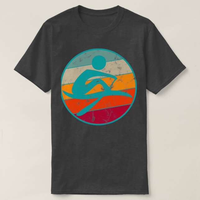 Rowing Row Retro 2 T Shirt (Design framsida)