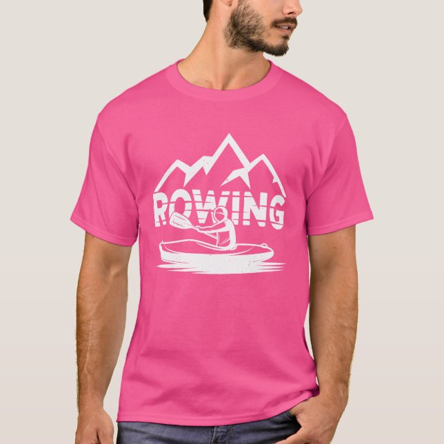 Rowing Sports Rower Crew Row funny friend T Shirt (Framsida)