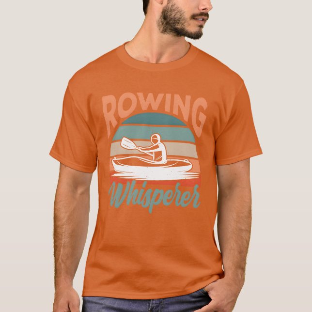 Rowing Whisperer Crew Row Rower Sports retro retro T Shirt (Framsida)