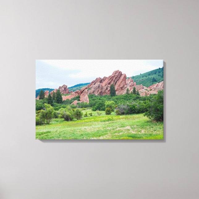 Roxborough Meadows Mountains and Spires Canvastryck (Framsida)