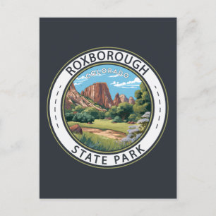 Roxborough State Park Colorado Badge Vykort