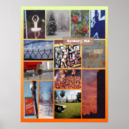 Roxbury, MORSA fotokollage Poster