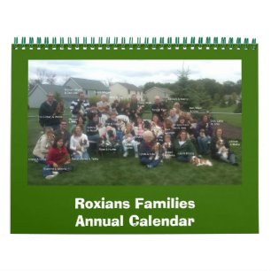 Roxians Families Årskalender Kalender