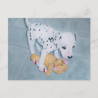 Roxie Dalmatiens Valp Vykort