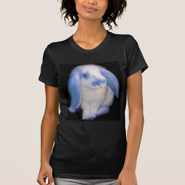 Roxy kanin i blått t-shirt (Framsida)