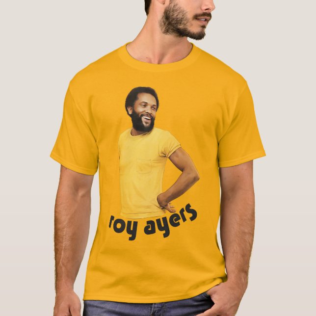 Roy Ayers - Retro 70s Jazz Vibraphonist Music T Shirt (Framsida)