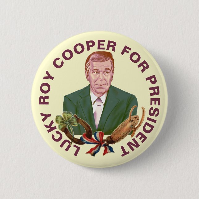 Roy Cooper för president 2024 Button Knapp (Framsida)