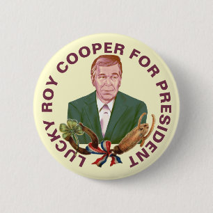 Roy Cooper för president 2024 Button Knapp