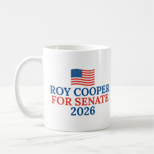 Roy Cooper för senaten 2026 val Kaffemugg