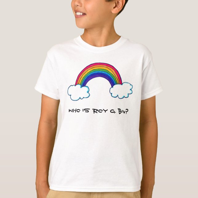 Roy G. Biv Lura skjorta Tee (Framsida)