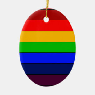ROY G BIV Rainbow Julgransprydnad Keramik