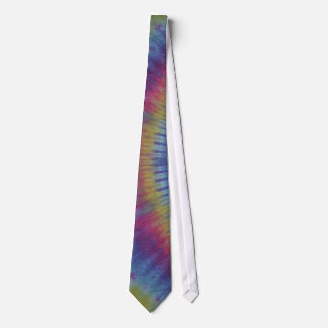 Roy G Biv Tie Dye Necktie Slips (Framsida)