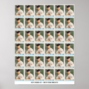 Roy Hobbs obcut Cards Poster