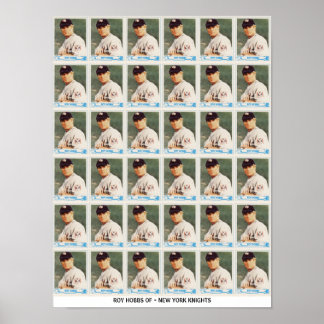 Roy Hobbs obcut Cards Poster