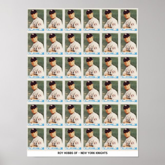 Roy Hobbs obcut Cards Poster (Framsidan)