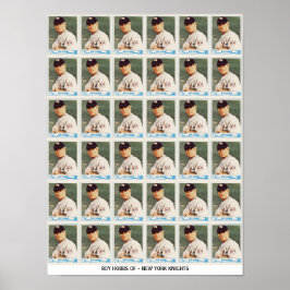 Roy Hobbs Oklippta Kort Poster