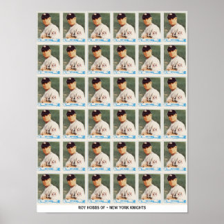 Roy Hobbs Oklippta Kort Poster