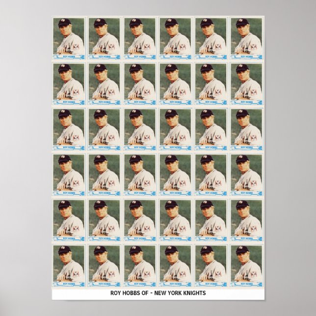 Roy Hobbs Oklippta Kort Poster (Framsidan)