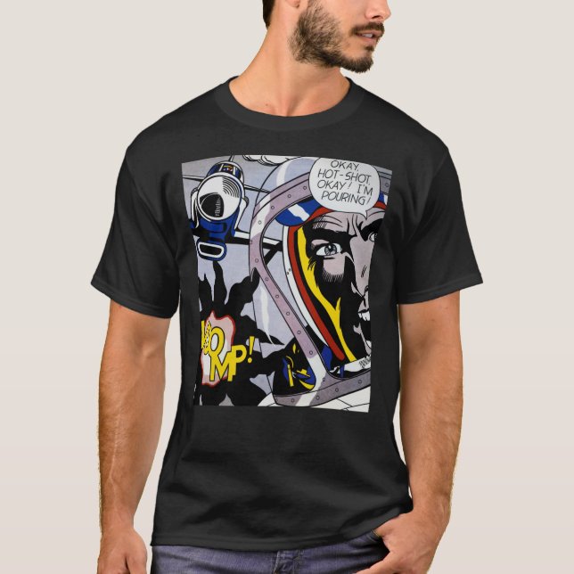 Roy Lichtenstein Hett-Shot, okej!  Klassisk T- T Shirt (Framsida)
