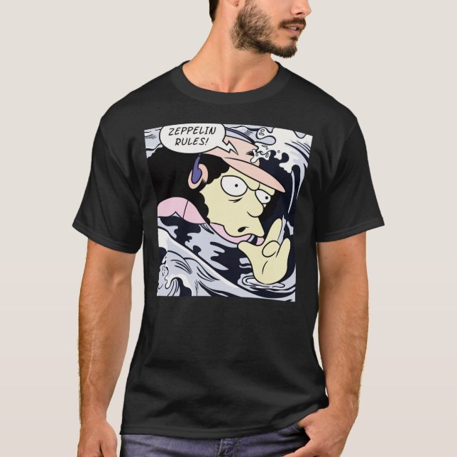 Roy Lichtenstein - Zeppelin Regler Classic T-Shirt (Framsida)
