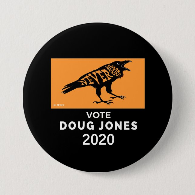 Roy Moore NeverMoore Doug Jones 2020 Knapp (Framsida)