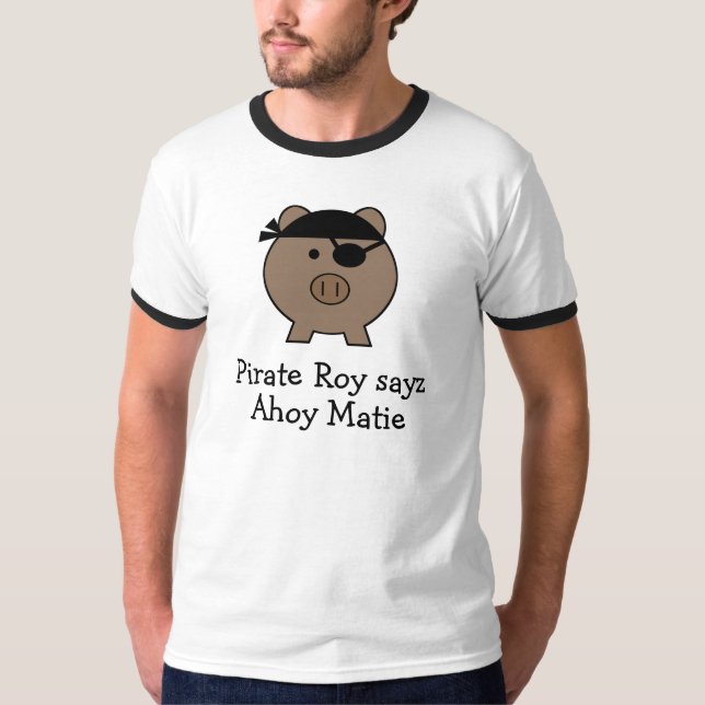Roy Pirat Gris ~ Funny T Shirt (Framsida)