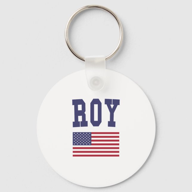 Roy US Flagga Nyckelring (Framsida)