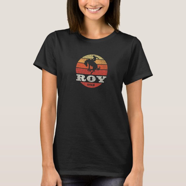 Roy UT Vintage Land Western Retro T Shirt (Framsida)