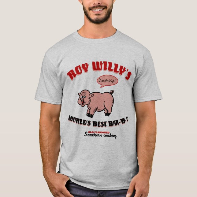 Roy Willys (Worlds Best BBQ0) T Shirt (Framsida)